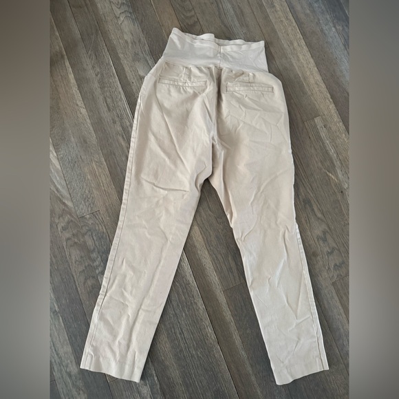 Old Navy Cream Maternity Pants size 10 - Picture 3 of 6